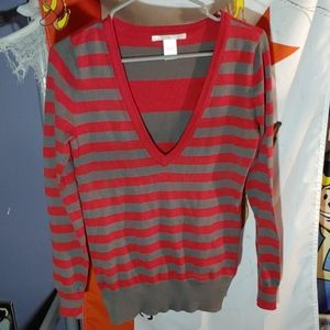 ✨ 2/$20 ✨ charlotte russe striped v neck sweater